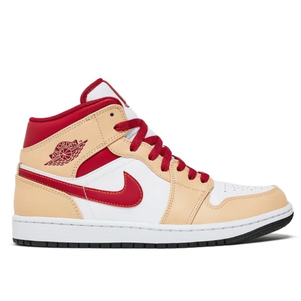 Light Curry Cardinal Red Air Jordan 1 Mid